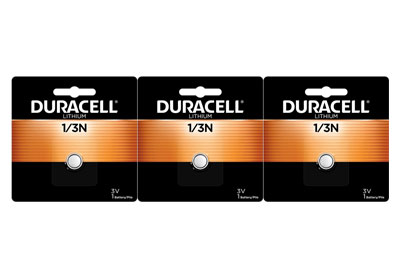Image: Duracell 1/3N 3 Volt Lithium Batteries (1 x 3 Pack)