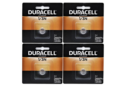 Image: Duracell 1/3N 3 Volt Lithium Batteries (1 x 4 Pack)