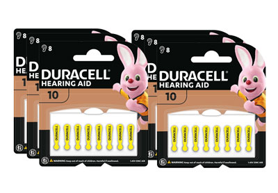 Image: Duracell 10 Hearing Aid Batteries (8 x 6 Pack)
