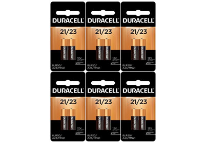 Image: Duracell 21/23 12V Alkaline Batteries (2 x 6 Pack)