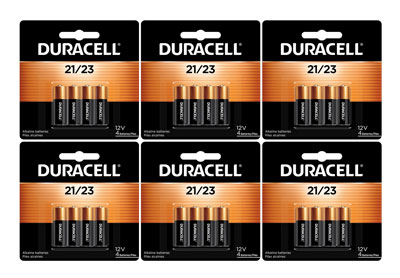 Image: Duracell 21/23 12V Alkaline Batteries (4 x 6 Pack)