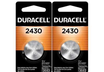 Image: Duracell 2430 3V Lithium Coin Batteries (1 x 2 Pack)