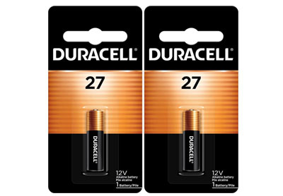 Image: Duracell 27 12V Alkaline Batteries (1 x 2 Pack)
