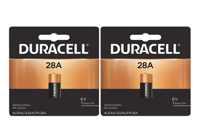 Image: Duracell 28A 6V Alkaline Battery (1 x 2 Pack)