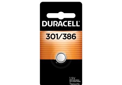 Image: Duracell 301/386 1.5V Silver Oxide Button Battery (1 Count)