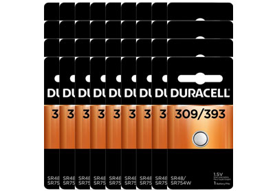 Image: Duracell 309/393 1.5V Silver Oxide Button Batteries (1 x 36 Pack)