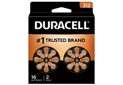 Image: Duracell 312 Hearing Aid Batteries (16 Count)