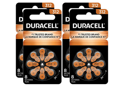 Image: Duracell 312 Hearing Aid Batteries (8 x 4 Pack)