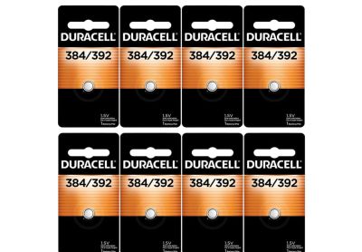Image: Duracell 384/392 1.5V Silver Oxide Button Batteries (1 x 8 Pack)