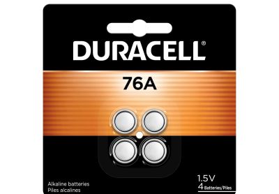Image: Duracell 76A Duralock 1.5V Alkaline Button Cell Batteries (4 Count)