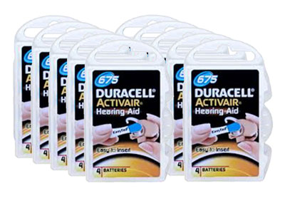 Image: Duracell Activair 675 Hearing Aid Batteries (4 x 10 Pack)