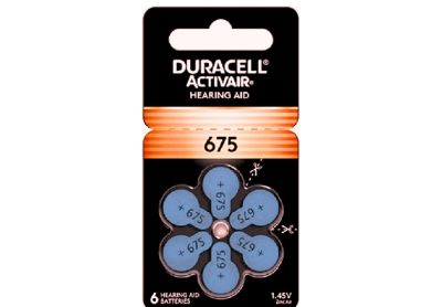 Image: Duracell Activair 675 Hearing Aid Batteries (6 Count)