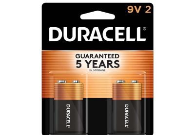 Image: Duracell Coppertop 9V Alkaline Batteries (2 Count)