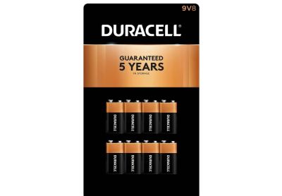 Image: Duracell Coppertop 9V Alkaline Batteries (8 Count)