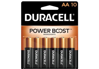 Image: Duracell Coppertop AA Alkaline Batteries with Power Boost Ingredients (10 Count)