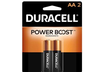Image: Duracell Coppertop AA Alkaline Batteries with Power Boost Ingredients (2 Count)