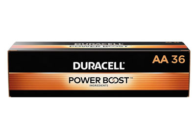 Image: Duracell Coppertop AA Alkaline Batteries with Power Boost Ingredients (36 Count)