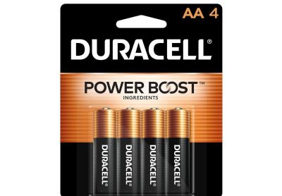 Image: Duracell Coppertop AA Alkaline Batteries with Power Boost Ingredients (4 Count)