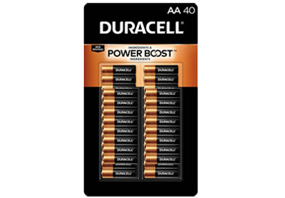 Image: Duracell Coppertop AA Alkaline Batteries with Power Boost Ingredients (40 Count)