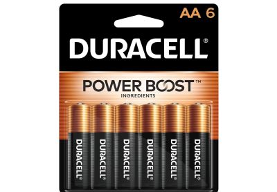Image: Duracell Coppertop AA Alkaline Batteries with Power Boost Ingredients (6 Count)
