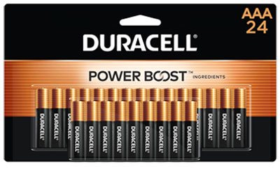 Image: Duracell Coppertop AAA Alkaline Batteries with Power Boost Ingredients (24 Count)
