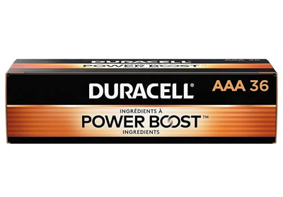 Image: Duracell Coppertop AAA Alkaline Batteries with Power Boost Ingredients (36 Count)
