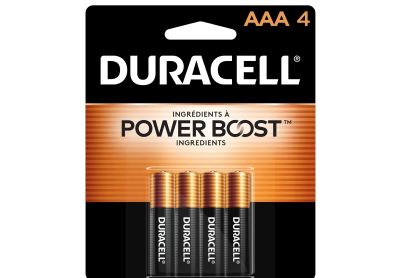 Image: Duracell Coppertop AAA Alkaline Batteries with Power Boost Ingredients (4 Count)
