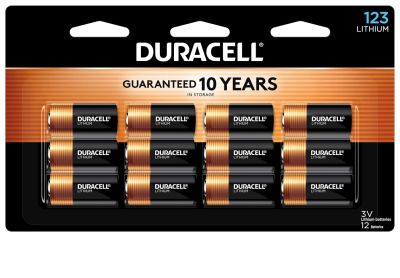 Image: Duracell Coppertop CR123A 3V Lithium Batteries (12 Count)