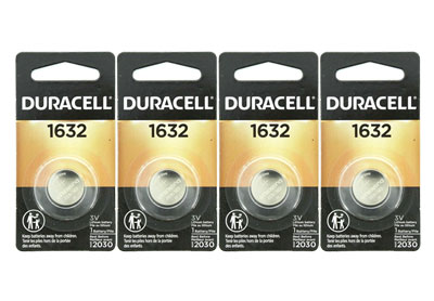 Image: Duracell CR1632 3 Volt Lithium Coin Batteries (1 x 4 Pack)