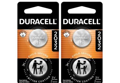 Image: Duracell CR2032 3 Volt Lithium Coin Batteries (2 x 2 Pack)