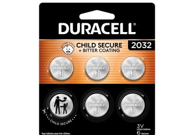 Image: Duracell CR2032 3 Volt Lithium Coin Batteries (6 Count)