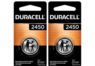 Image: Duracell CR2450 3 Volt Lithium Coin Batteries (1 x 2 Pack)