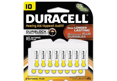 Image: Duracell Duralock 10 Hearing Aid Batteries (16 Count)