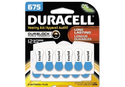 Image: Duracell Duralock 675 Hearing Aid Batteries (12 Count)
