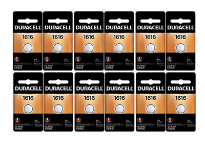 Image: Duracell Duralock DL1616 Lithium Coin Batteries (2 x 6 Pack)
