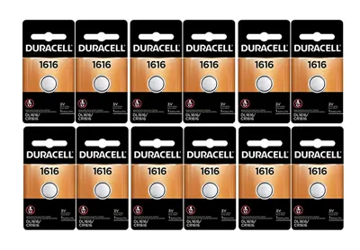 DURACELL Confezione da 5 batterie a bottone al litio CR1616 Blister da 1 DURACELL Confezione da 5 batterie a bottone al litio CR1616 Blister da 1