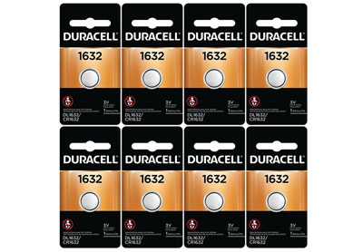 Image: Duracell Duralock DL1632 Lithium Coin Batteries (1 x 8 Pack)