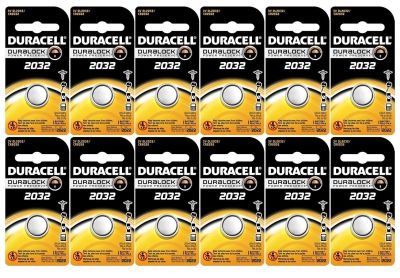 Image: Duracell Duralock DL2032 Lithium Coin Batteries (1 x 12 Pack)