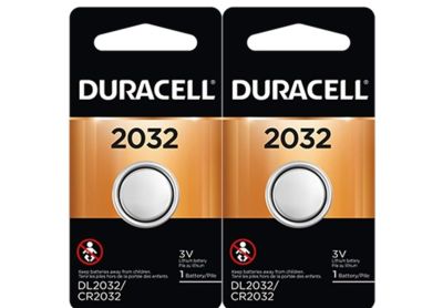 Image: Duracell Duralock DL2032 Lithium Coin Batteries (1 x 2 Pack)
