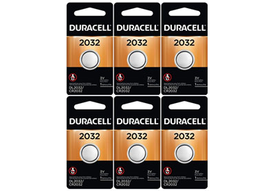 Image: Duracell Duralock DL2032 Lithium Coin Batteries (1 x 6 Pack)