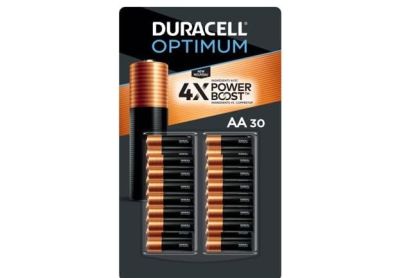 Image: Duracell Optimum Coppertop AA Alkaline Batteries with 4X Power Boost Ingredients (30 Count)