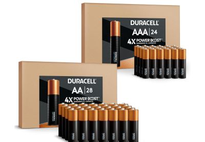 Image: Duracell Optimum Coppertop AA & AAA Alkaline Batteries with 4X Power Boost Ingredients (52 Count)