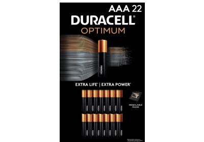 Image: Duracell Optimum Coppertop AAA Alkaline Batteries with 4X Power Boost Ingredients (22 Count)