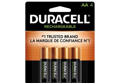 Image: Duracell Rechargeable AA NiMH Batteries (4 Count)