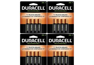 Image: Duracell Rechargeable AA NiMH Batteries (4 x 4 Pack)