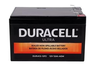Image: Duracell Ultra DURA12-12F2 12V Sealed Lead Acid Rechargeable Battery with F2 Terminals (1 Count)