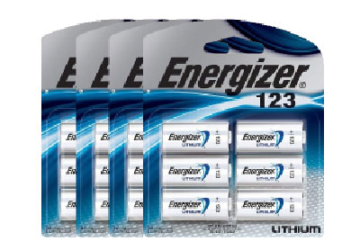 Image: Energizer 123 Lithium Batteries (6 x 4 Pack)