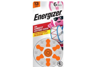 Image: Energizer 13 Hearing Aid Batteries (6 Count)