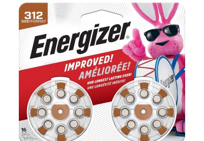Image: Energizer 312 Hearing Aid Batteries (16 Count)