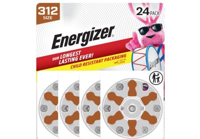 Image: Energizer 312 Hearing Aid Batteries (24 Count)